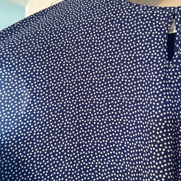 32. PTP 28 In Every Story Polka Dot Blue Shirt - Picture 2 of 2